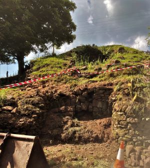 Work started today at Gradbach Lime Kiln